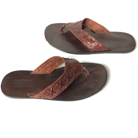 italian leather flip flops